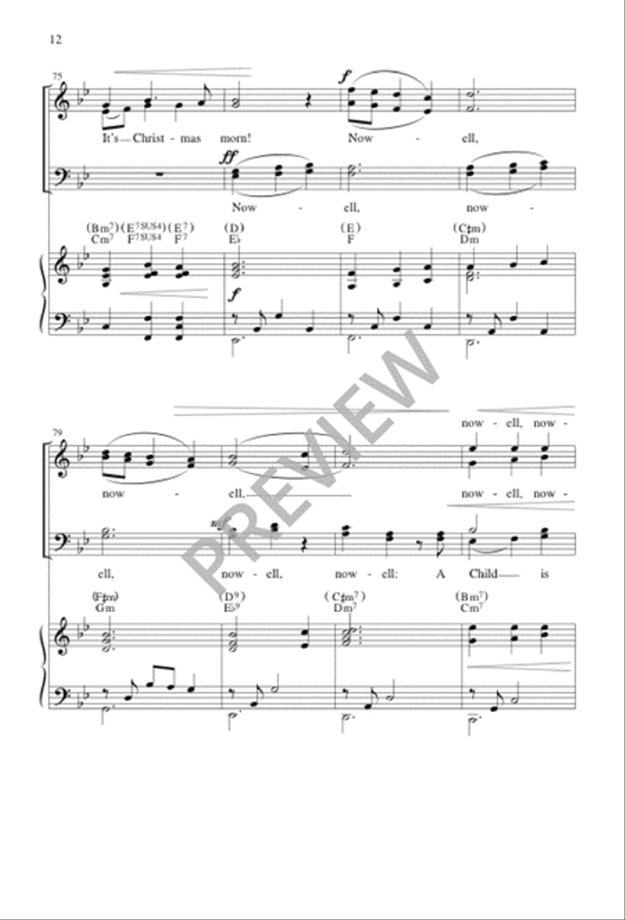 Nowell, Nowell Nowell, Nowell 4-Part scores gallery preview page 12
