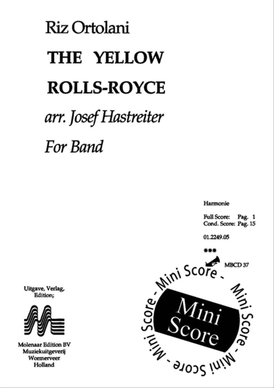 The Yellow Rolls Royce The Yellow Rolls Royce Concert Band scores gallery preview page 3