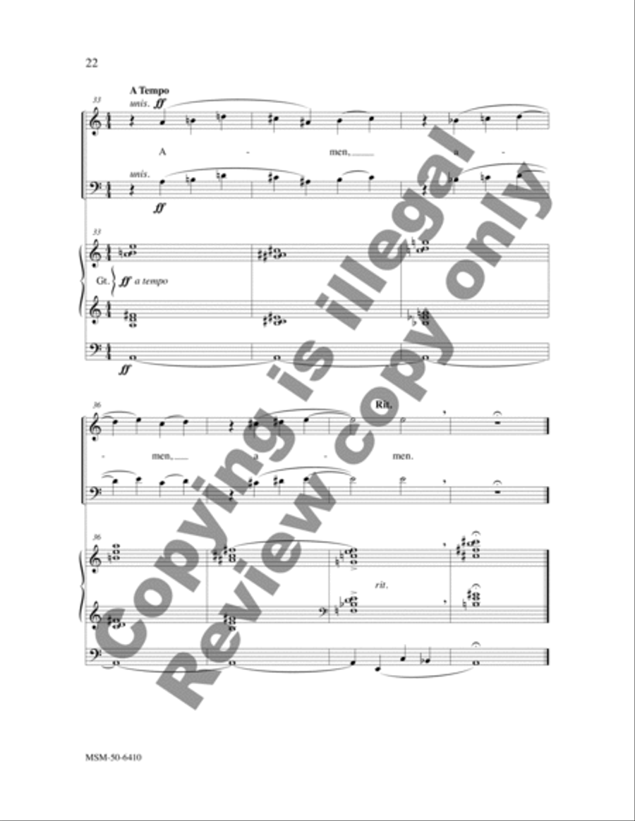 A Canticle from Two Psalms and a Canticle 4-Part scores gallery preview page 6
