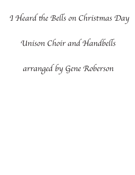 I Heard the Bells on Christmas Day with Handbells image number null