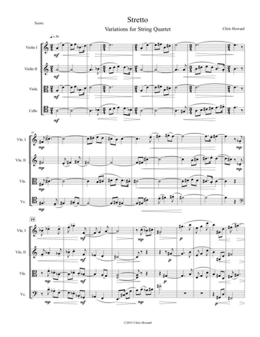 Stretto: Variations for String Quartet