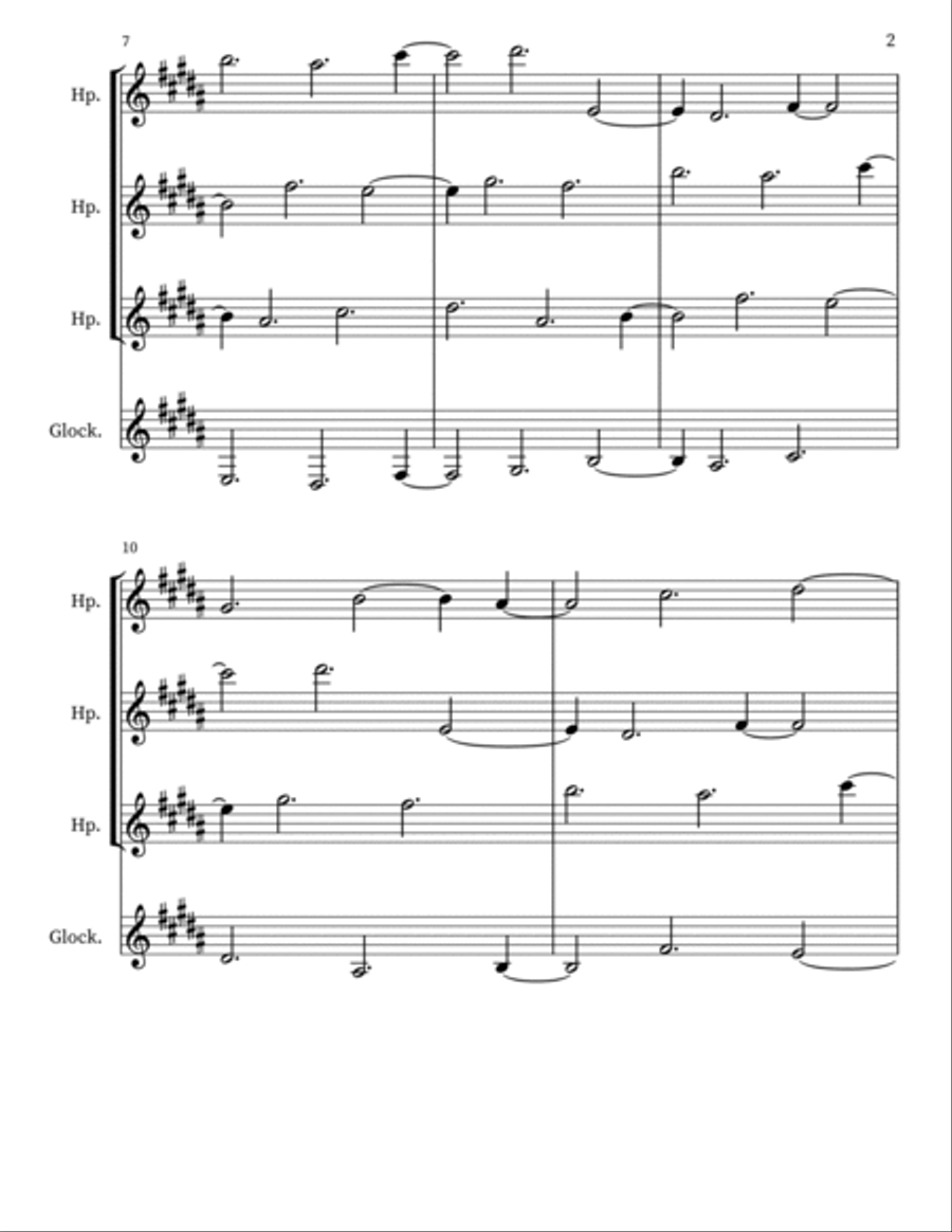 Z 138 Harps & Glockenspiel Glockenspiel scores gallery preview page 2