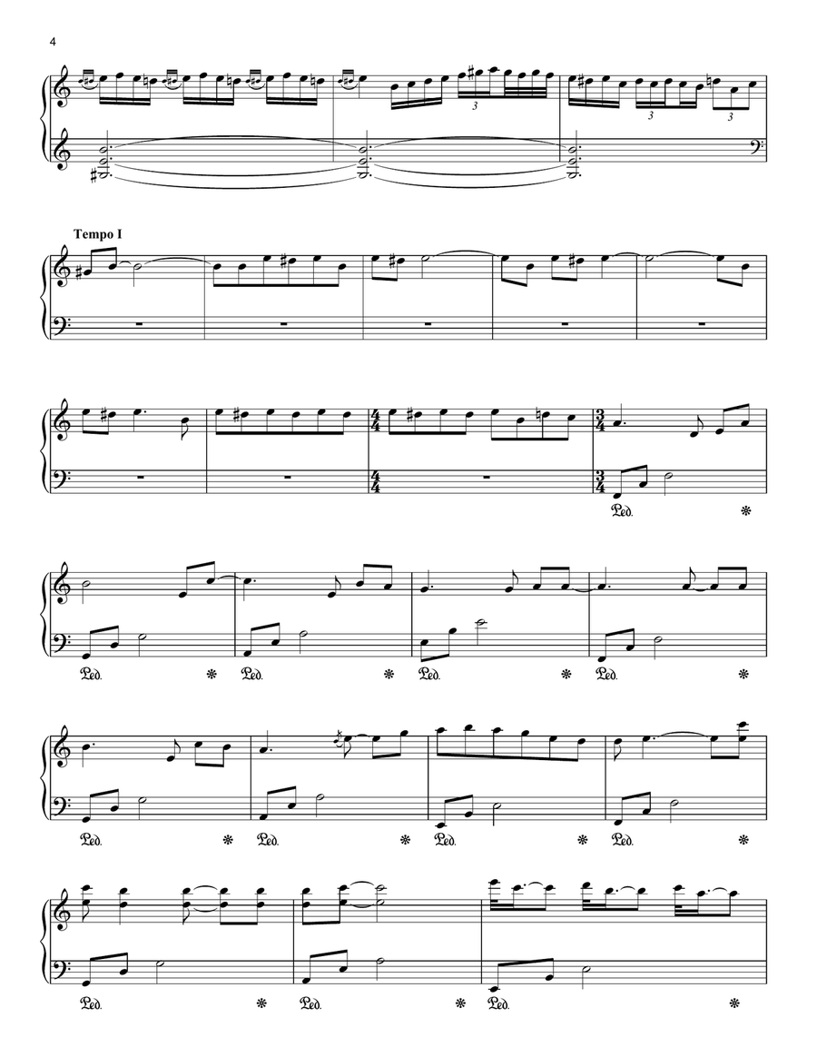 Fur Elise - Batiste Piano Solo scores gallery preview page 4