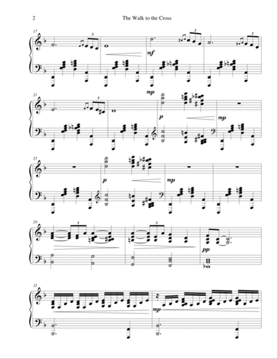 The Walk to the Cross The Walk to the Cross Small Ensemble scores gallery preview page 2