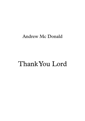 Book cover for Thank You Lord