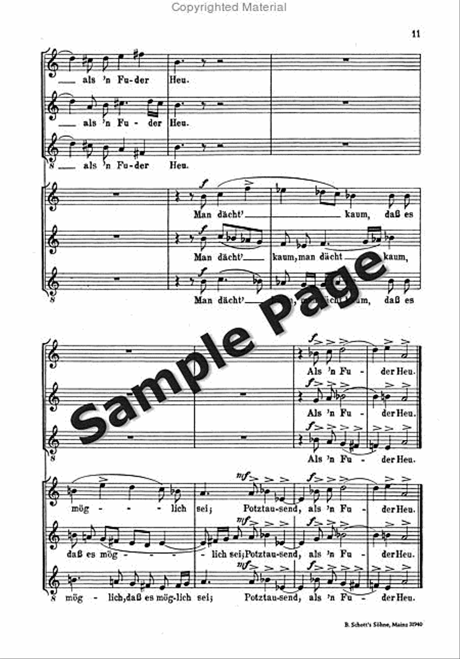 Lieder F Singkreise Op. 43/2 Mixed Choir scores gallery preview page 12