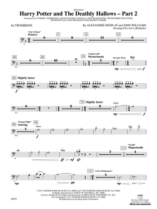 Harry Potter and the Deathly Hallows, Part 2, Suite from: 1st Trombone