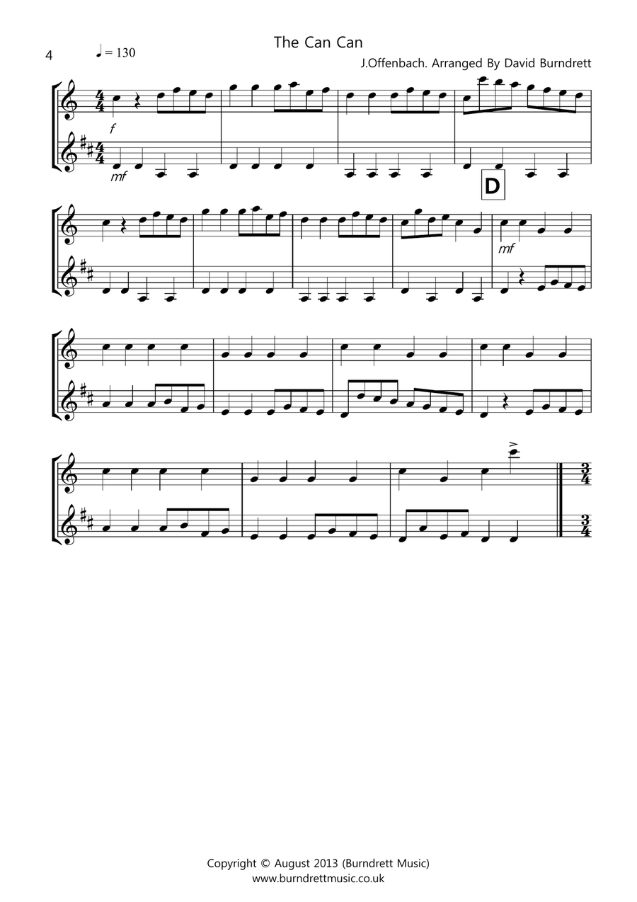 8 Duets for Flute And Clarinet Woodwind Duet scores gallery preview page 4