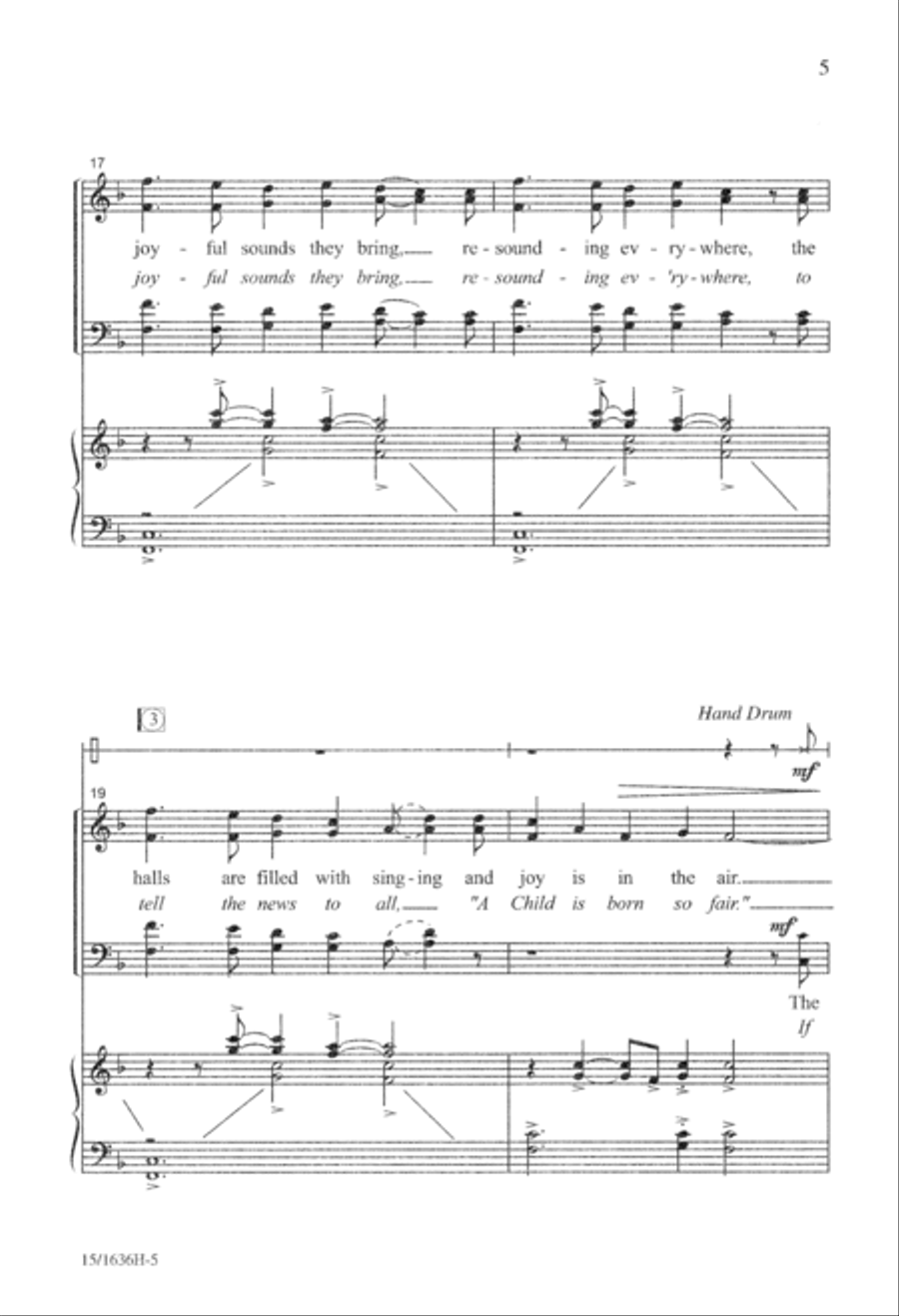 Irish Carol Irish Carol 4-Part scores gallery preview page 6
