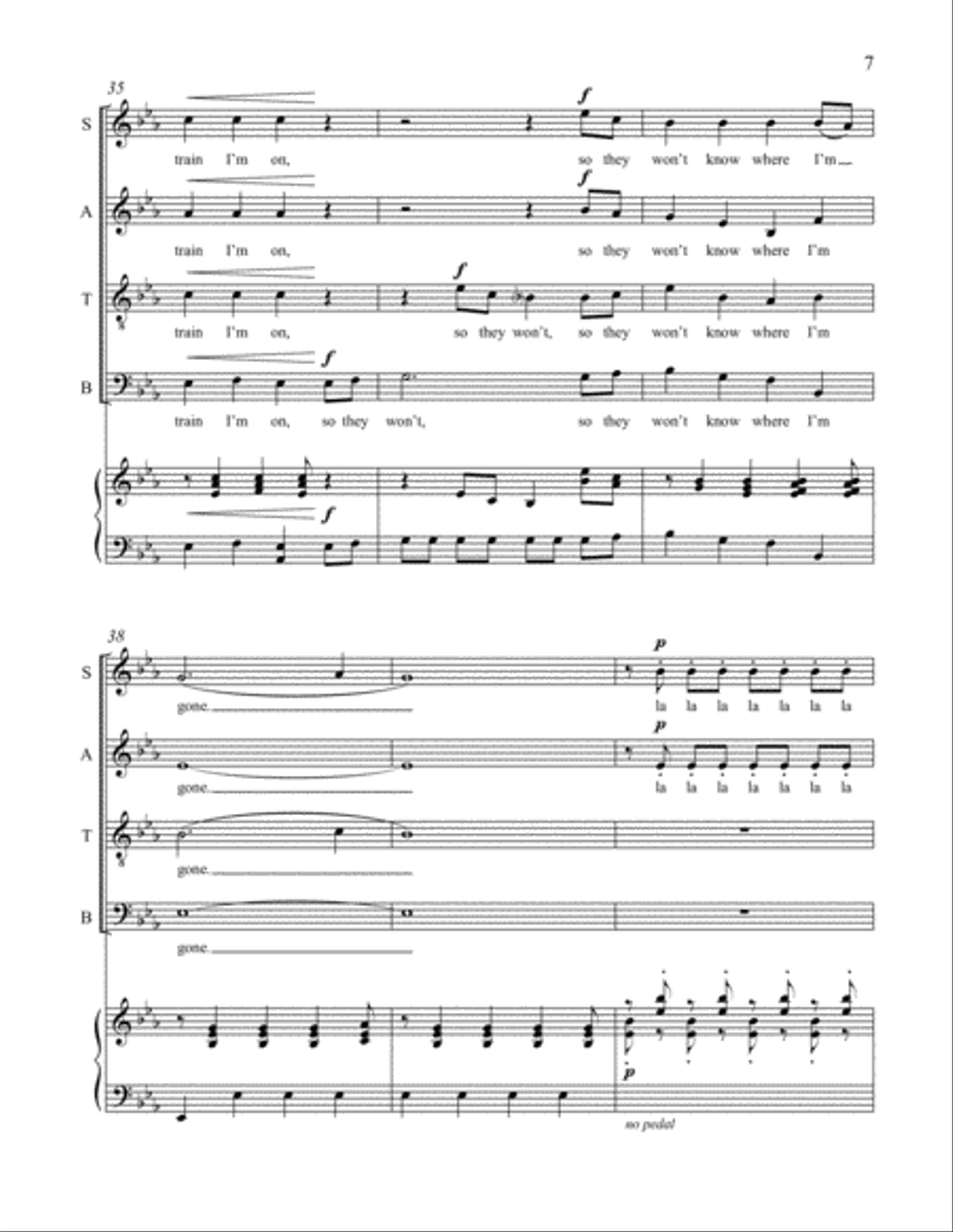 Freight Train 4-Part scores gallery preview page 6