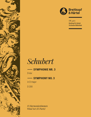 Book cover for Symphony No. 3 in D major D 200