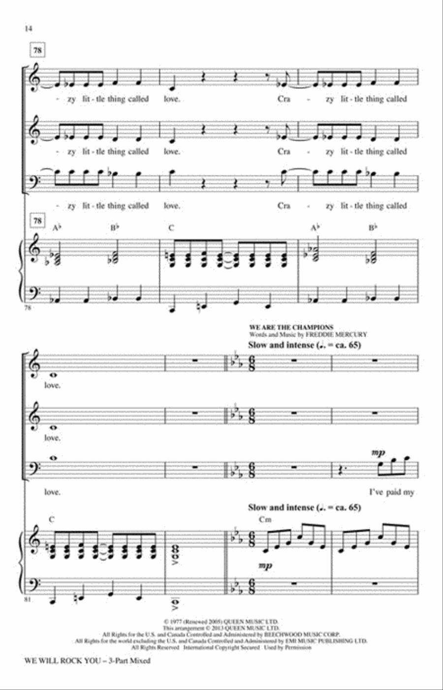 We Will Rock You We Will Rock You 3-Part scores gallery preview page 4