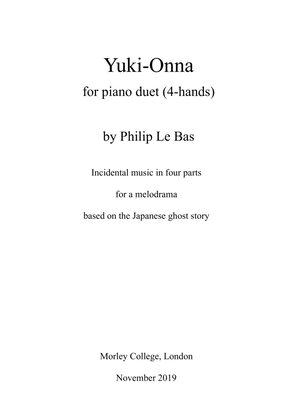 Book cover for Yuki-Onna (piano 4-hands)