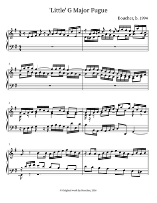 'Little' G Major Fugue