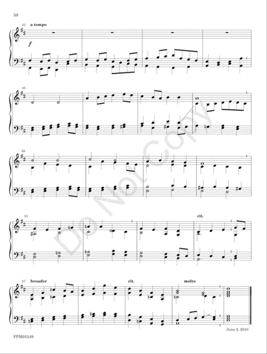 Organ Works for the Church Year Organ scores gallery preview page 64