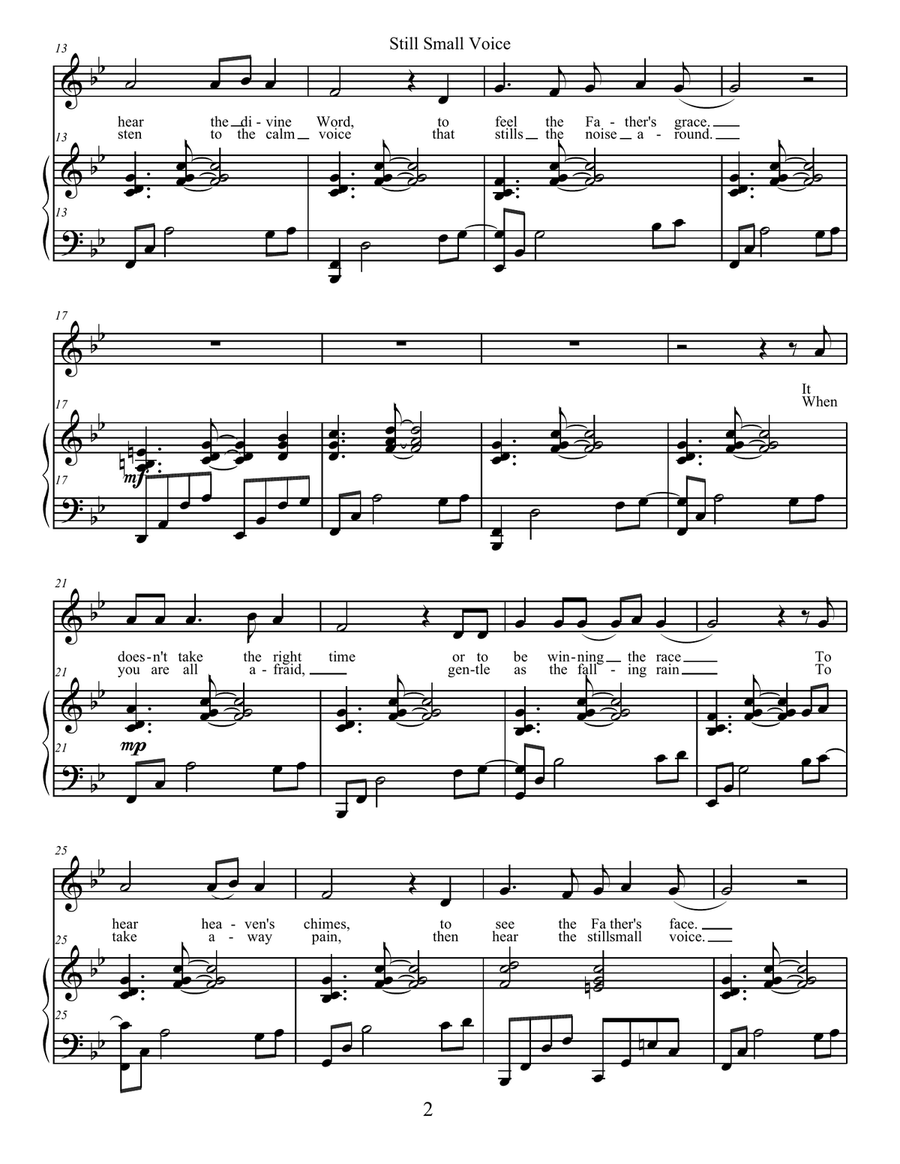 Still Small Voice - Medium voice image number null