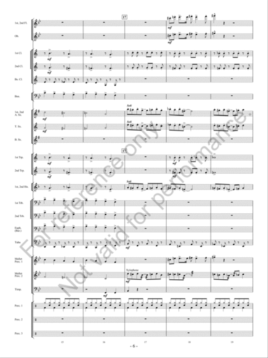 The Bluebonnet Revue Concert Band scores gallery preview page 7