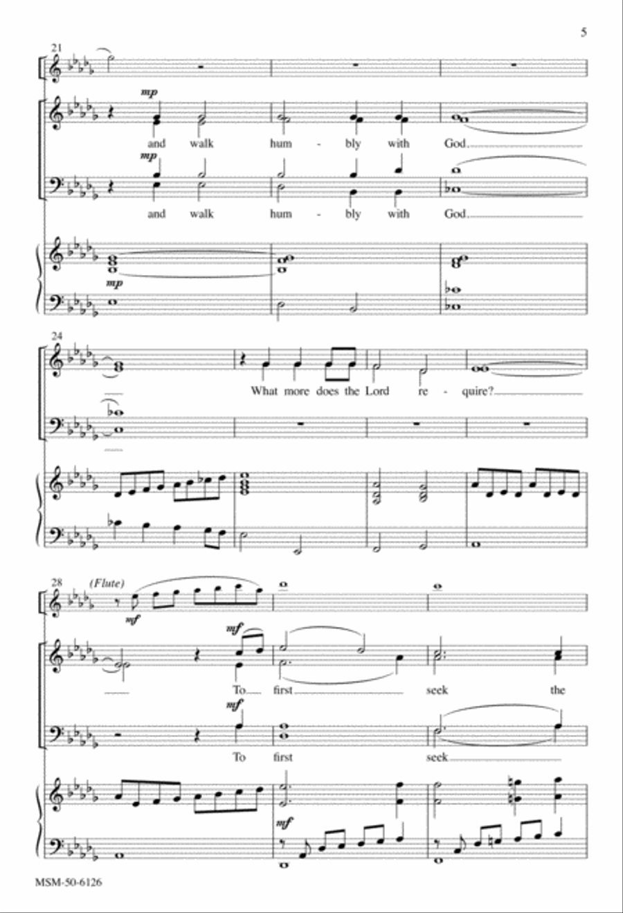 To First Seek the Kingdom 4-Part scores gallery preview page 3