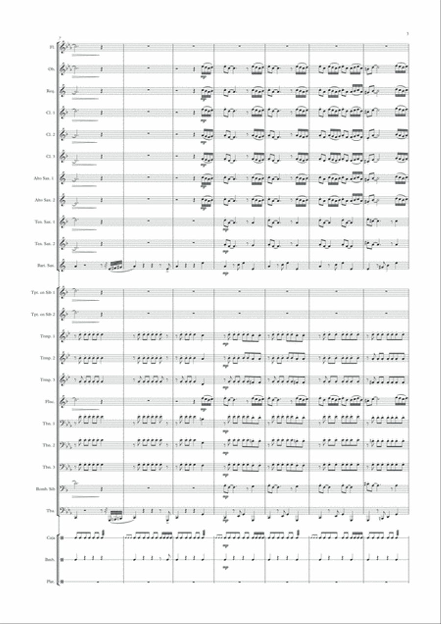 Ángeles de San Juan Concert Band scores gallery preview page 3