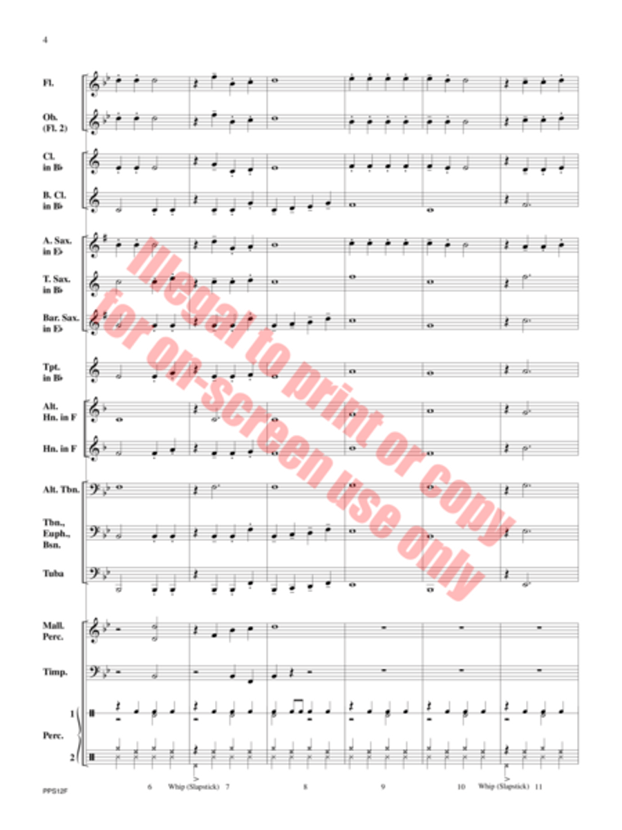 In Time for the Holidays Concert Band scores gallery preview page 5