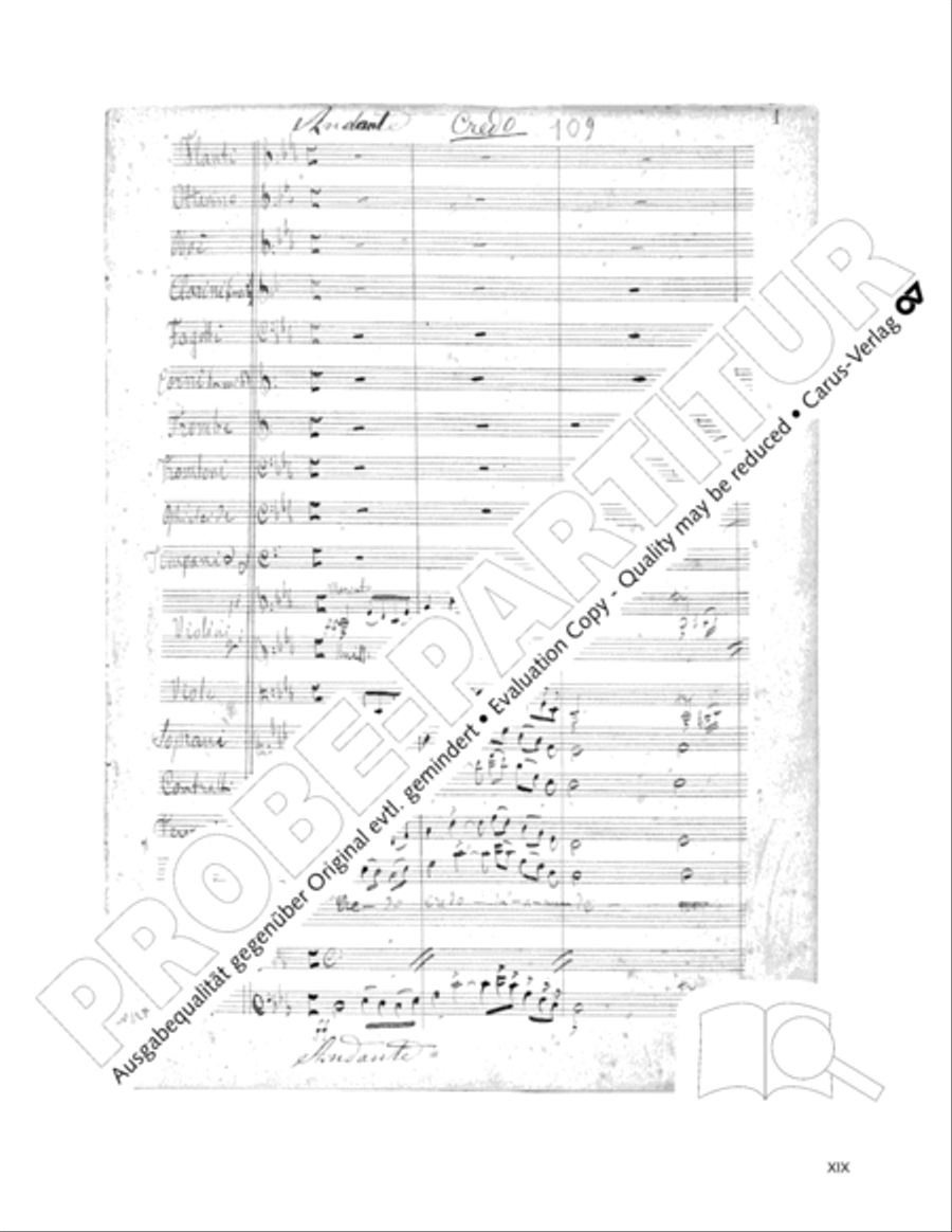 Edizione Nazionale delle Opere di Giacomo Puccini. III. Vocal music; 2. Messa a 4 voci (vol. III/2) 4-Part scores gallery preview page 20