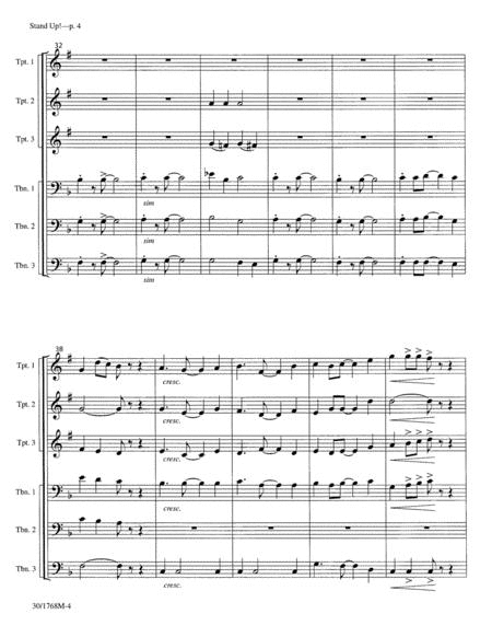 Stand Up - Brass/Rhythm Score