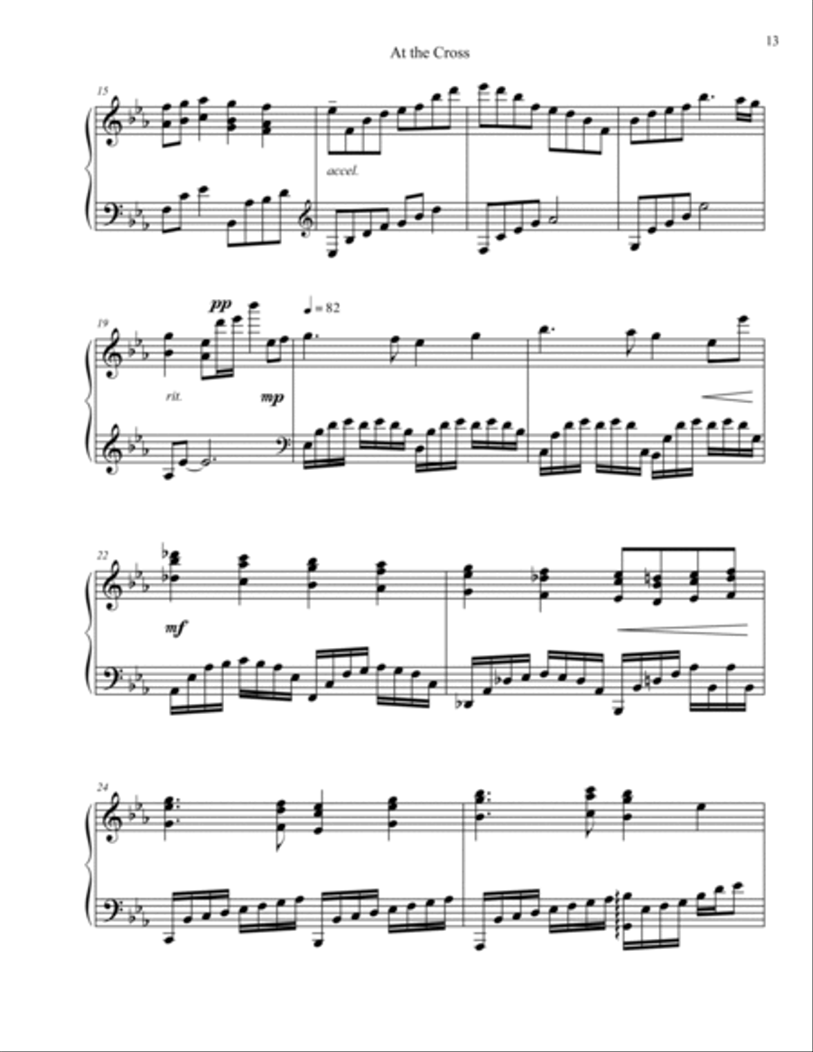 At the Cross Piano Solo scores gallery preview page 3