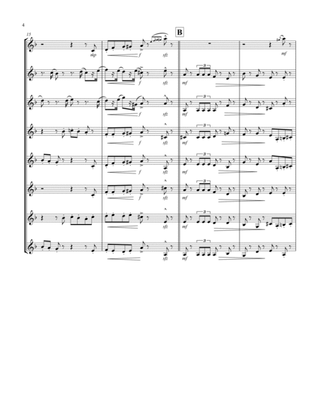March (from "The Nutcracker Suite") (F) (Violin Octet)
