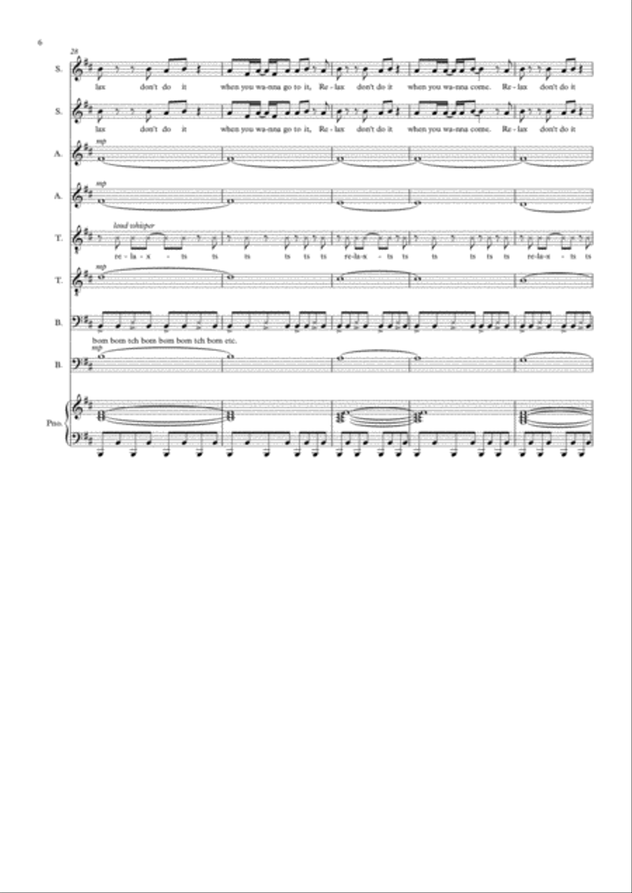 Relax 4-Part scores gallery preview page 6