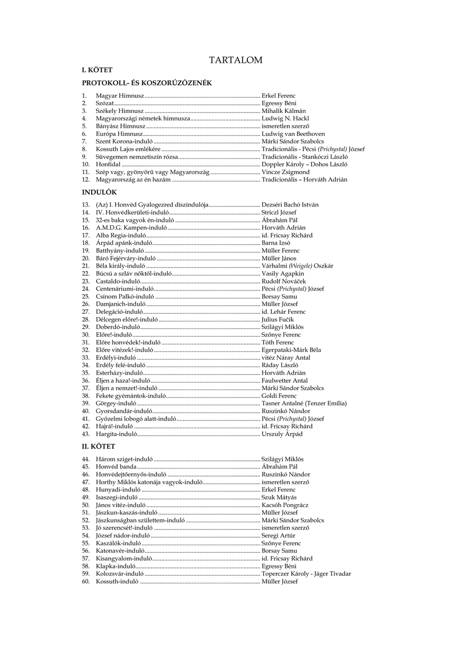 Indulókönyv 2020 - Partitúra I. kötet - Score Only Concert Band scores gallery preview page 5