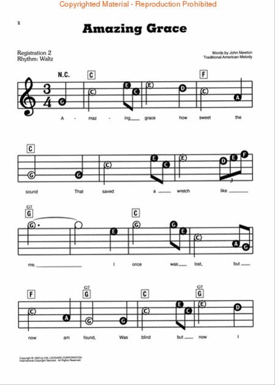 Smoky Mountain Gospel Favorites Electronic Keyboard scores gallery preview page 2