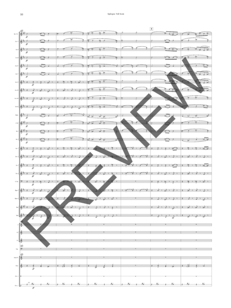 Epilogue from Sinfonia Antartica (Brass Band Series) - Full Score Only