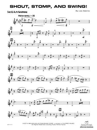 Shout, Stomp, and Swing!: 2nd E-flat Alto Saxophone