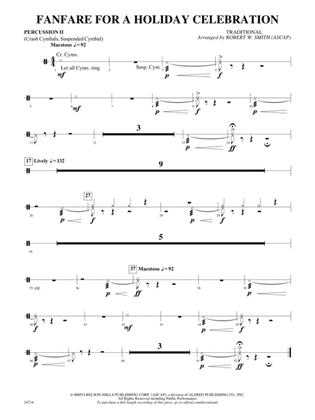 Fanfare for a Holiday Celebration: 2nd Percussion