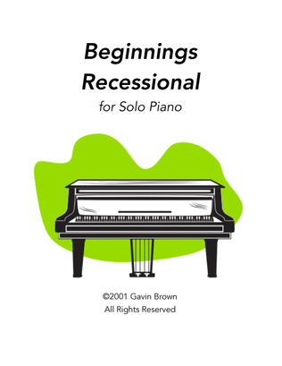 Beginnings - Recessional for Solo Piano
