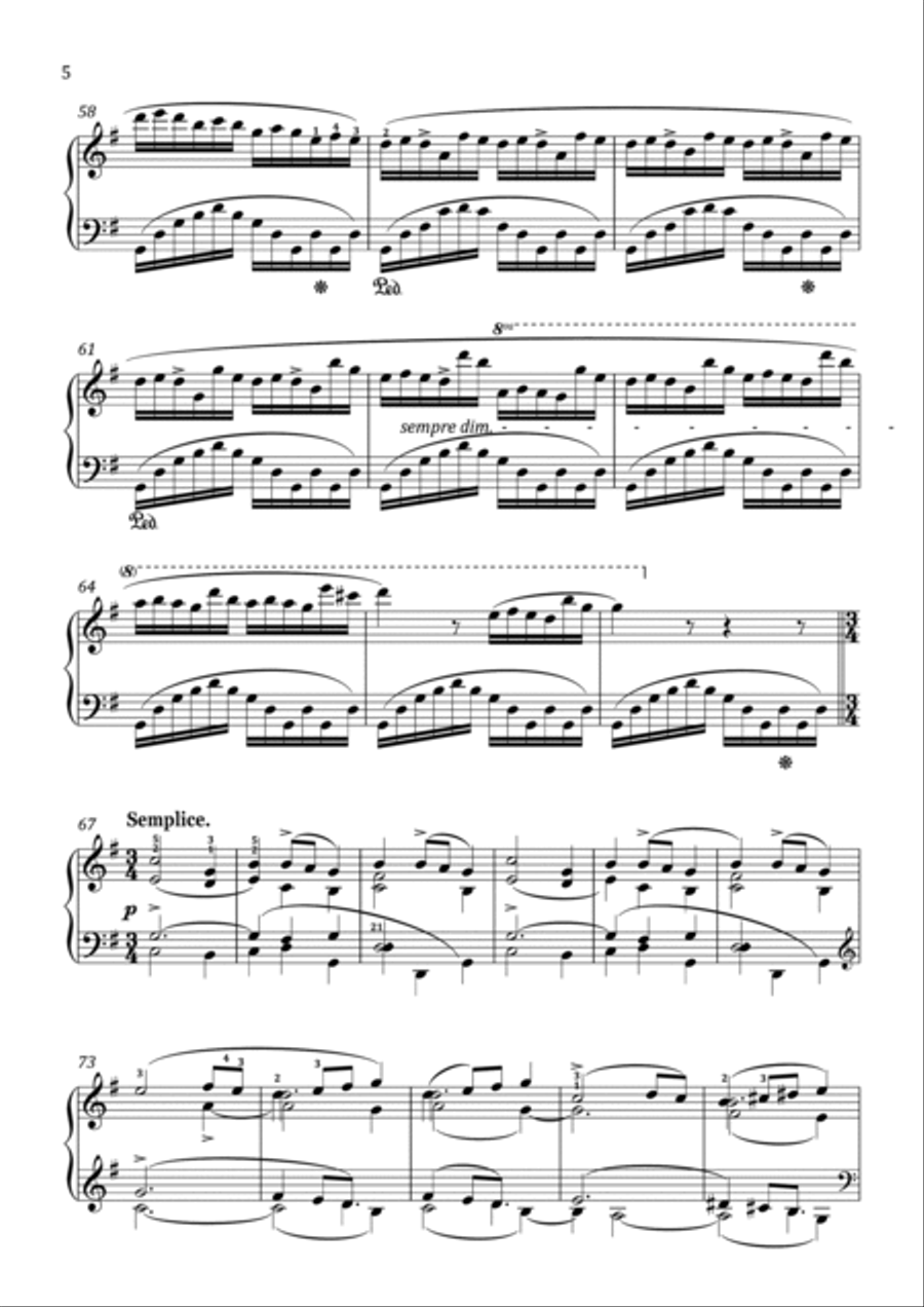 Chopin - Andante spianato et Grande polonaise brillante - Advanced Piano Method scores gallery preview page 6
