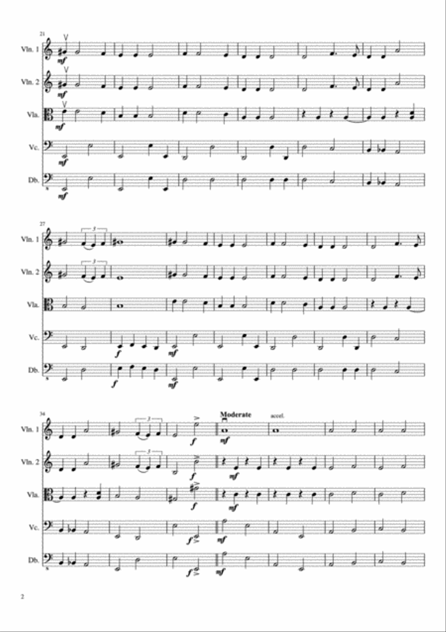 Havah Nagilah Havah Nagilah String Orchestra scores gallery preview page 3