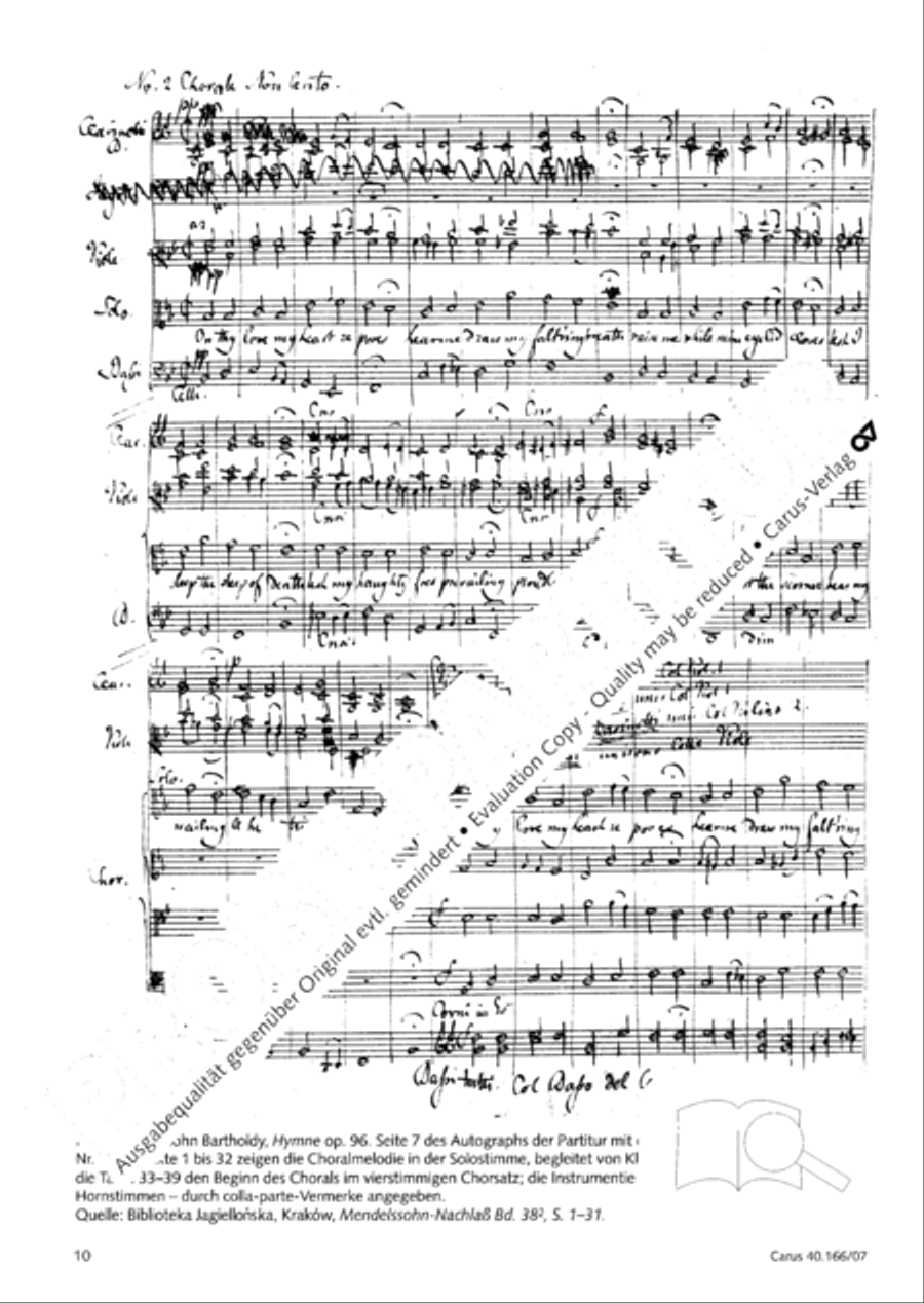 Hymn; Three sacred songs; fugue (Hymne; Drei geistliche Lieder und Fuge) Orchestra scores gallery preview page 11