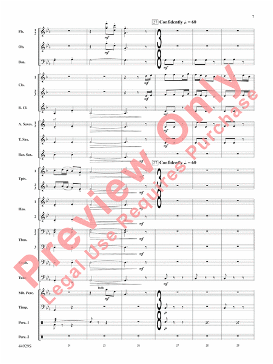Pan: Highlights from the Warner Bros. Pictures Motion Picture Soundtrack Concert Band scores gallery preview page 8