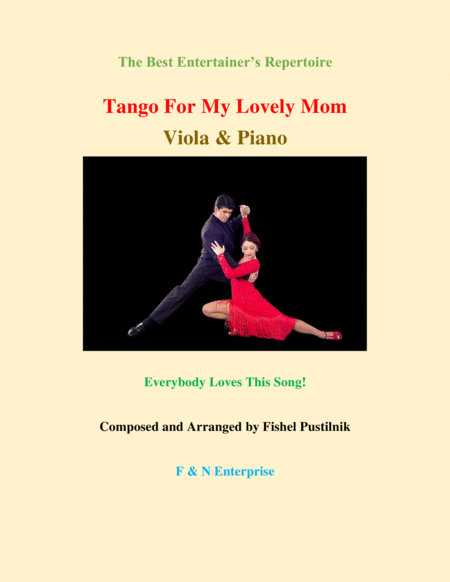 "Tango For My Lovely Mom"-Piano Background for Viola and Piano image number null