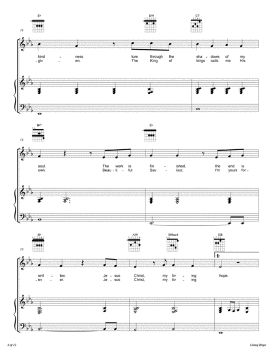Living Hope Voice scores gallery preview page 5