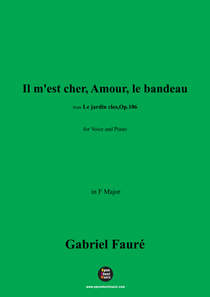 Book cover for G. Fauré-Il m'est cher,Amour,le bandeau,in F Major,Op.106 No.7