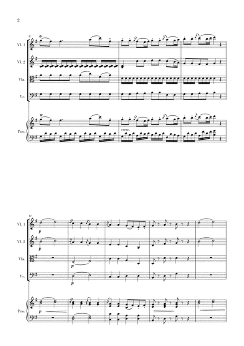 Eine Kleine Nachtmusik for String Quartet and Piano image number null