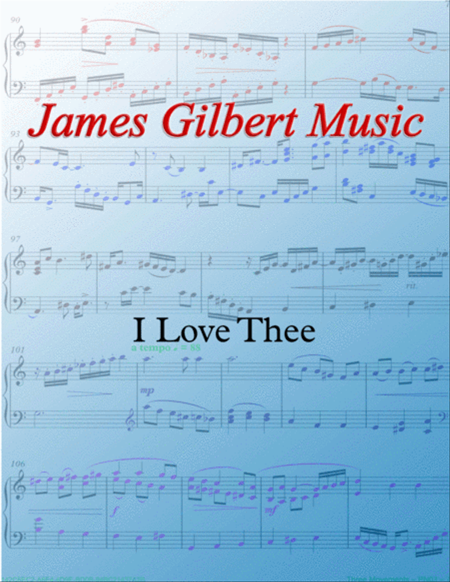 I Love Thee I Love Thee Organ Solo scores gallery preview page 1