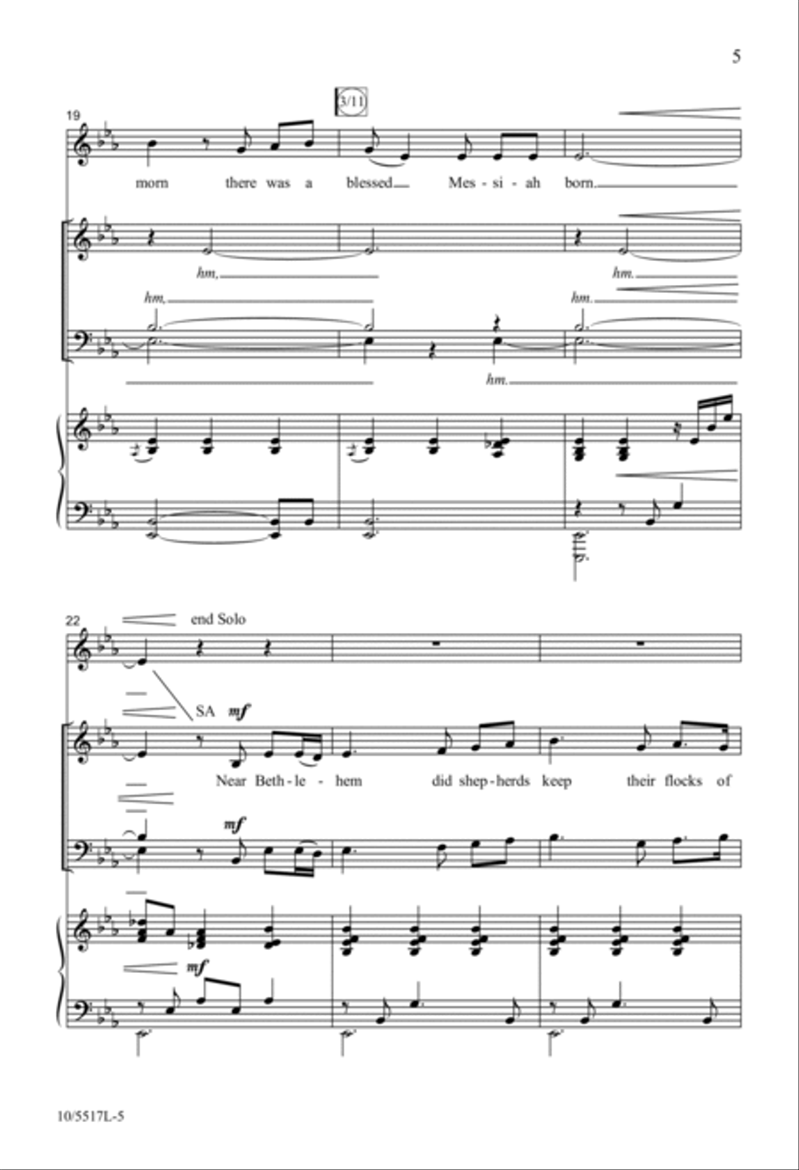 Wexford Carol 4-Part scores gallery preview page 5
