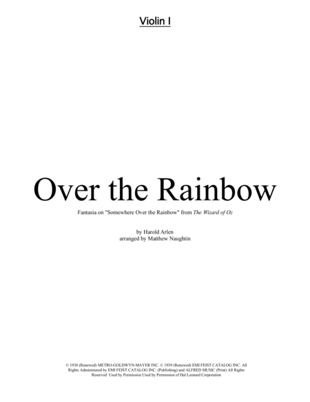 Over The Rainbow (from The Wizard Of Oz) image number null