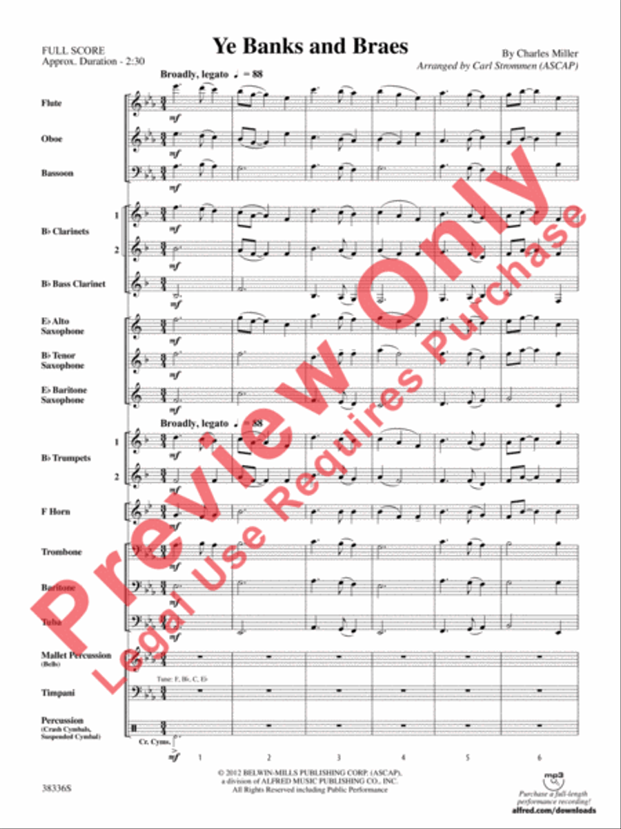 Ye Banks and Braes Concert Band scores gallery preview page 3