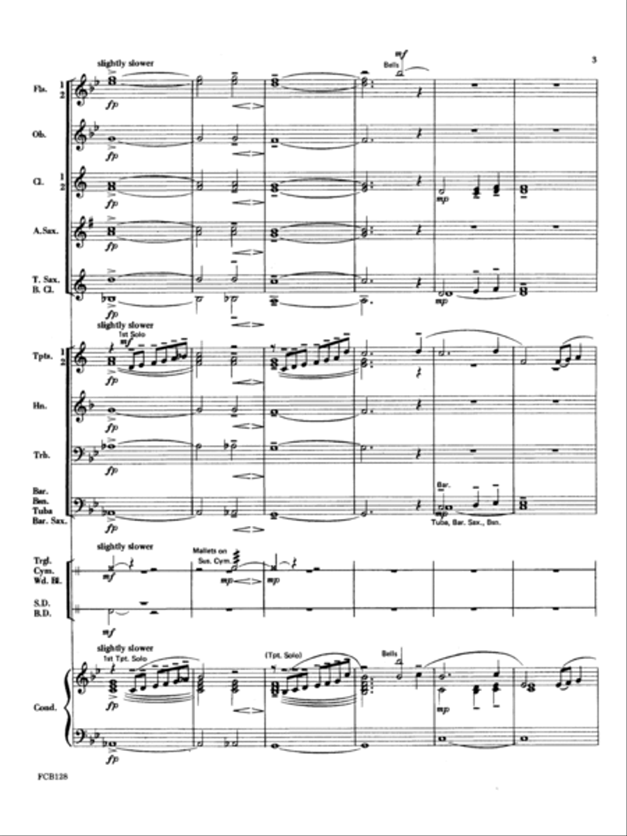 Serenade For Trumpet Serenade For Trumpet Concert Band scores gallery preview page 3
