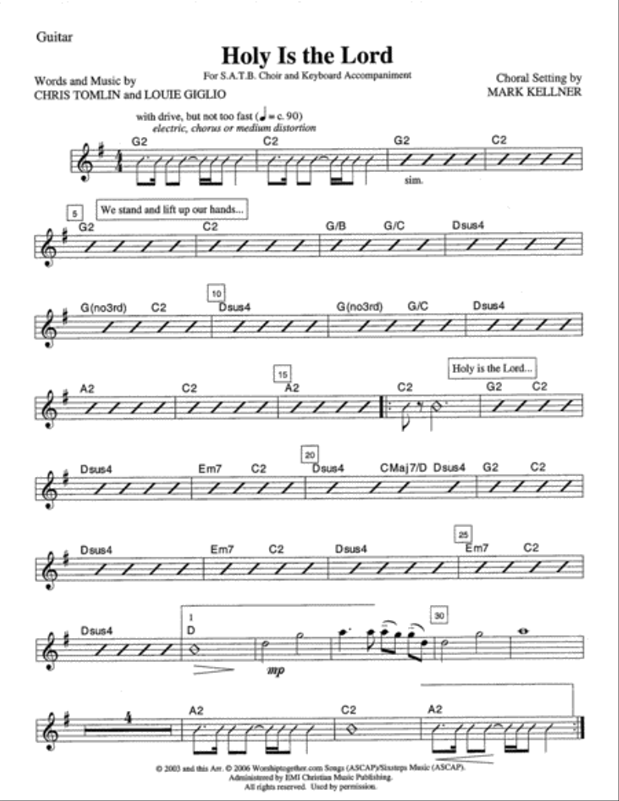 Holy Is the Lord Holy Is the Lord Set of Parts scores gallery preview page 2