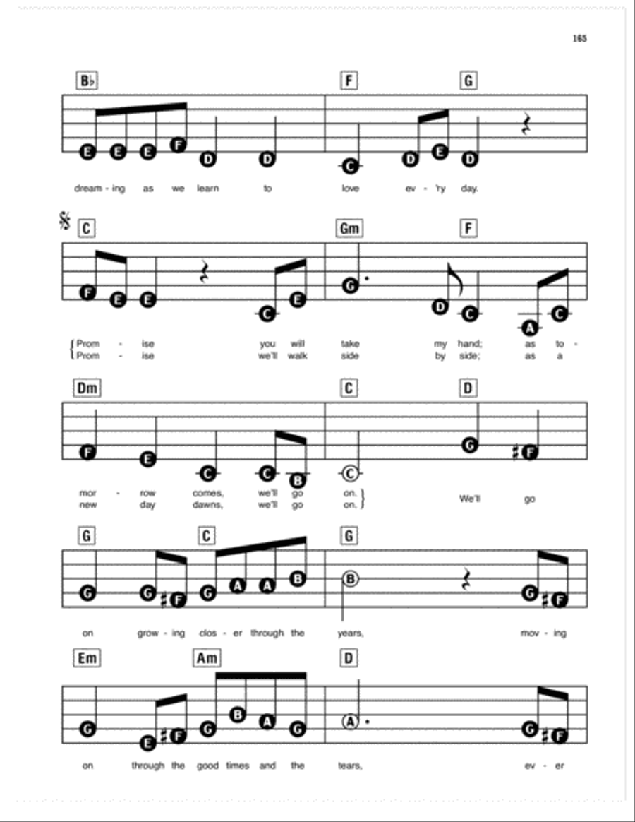 Promise (from Millennium Celebration at Epcot) Electronic Keyboard scores gallery preview page 2